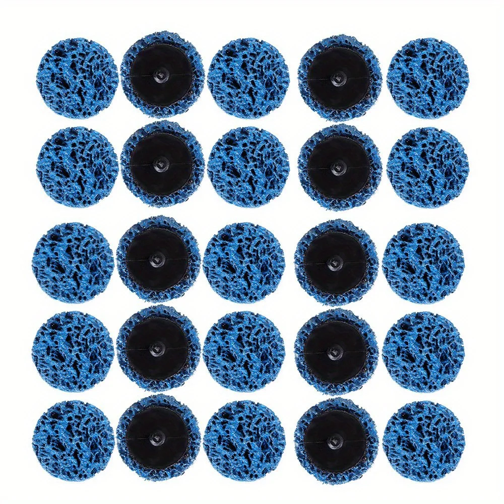 

25 Piece 2 Inch Blue Quick Change Easy Strip & Clean Discs For Paint Rust