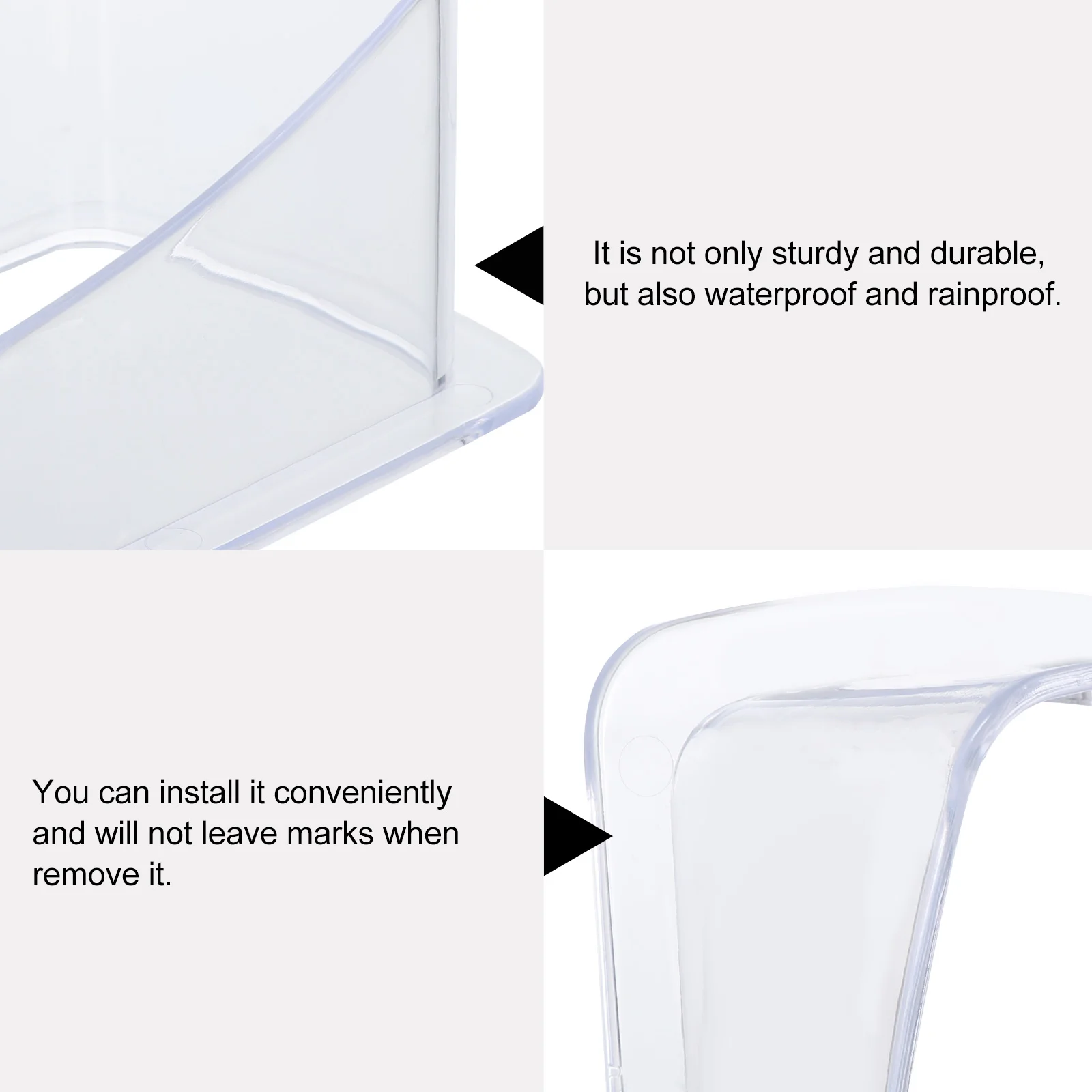 Waterproof Cover Door Bell Protective Rain Reflective for Password Machine Plastic