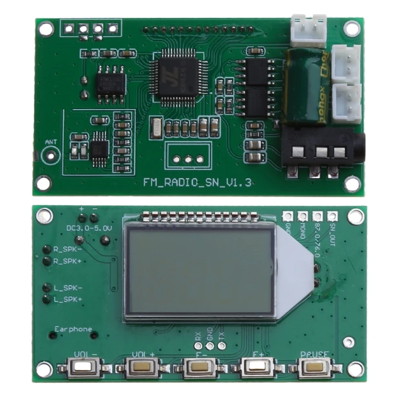 Modulo ricevitore radio FM digitale LCD PLL 87-108MHZ microfono wireless stereo