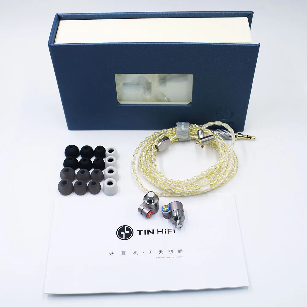 TinHIFI Tin Audio T3 auricular en la oreja 1DD + 1BA Knowles Drive HIFI Bass auricular Metal 3,5mm auricular con MMCX PK T2