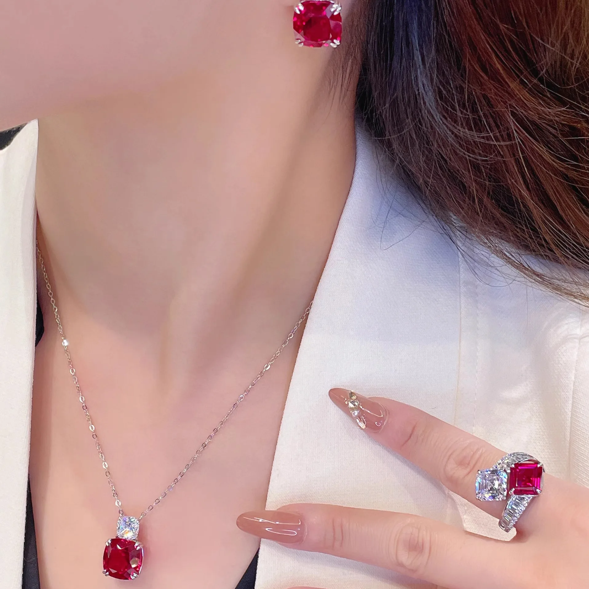Exquisite Romantic Shiny Zirco - огляд і ціна Women'S Red Accessories