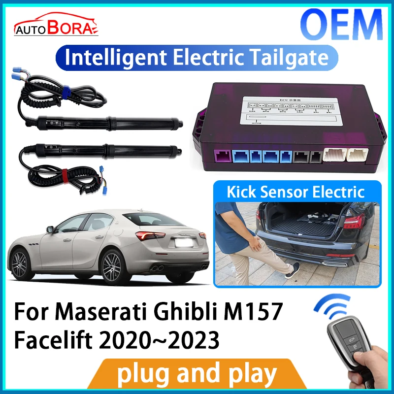 

AutoBora Intelligent Electric Tailgate Automatic Lifting Kit Remote Control Opener for Maserati Ghibli M157 Facelift 2020~2023