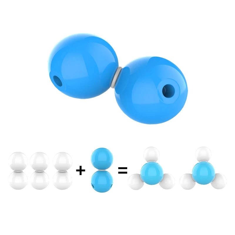 Portable Molecular Model Kit With Storage Case High School Chemistry Visual Learning Educational Toys