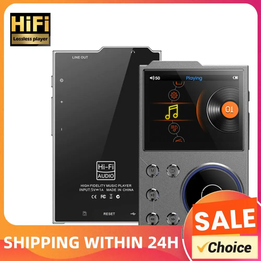 

Hi-Fi MP3-плеер, цифровой музыкальный плеер, Bluetooth-совместимый 5.3, портативный цифровой аудиоплеер, поддержка до 256 ГБ