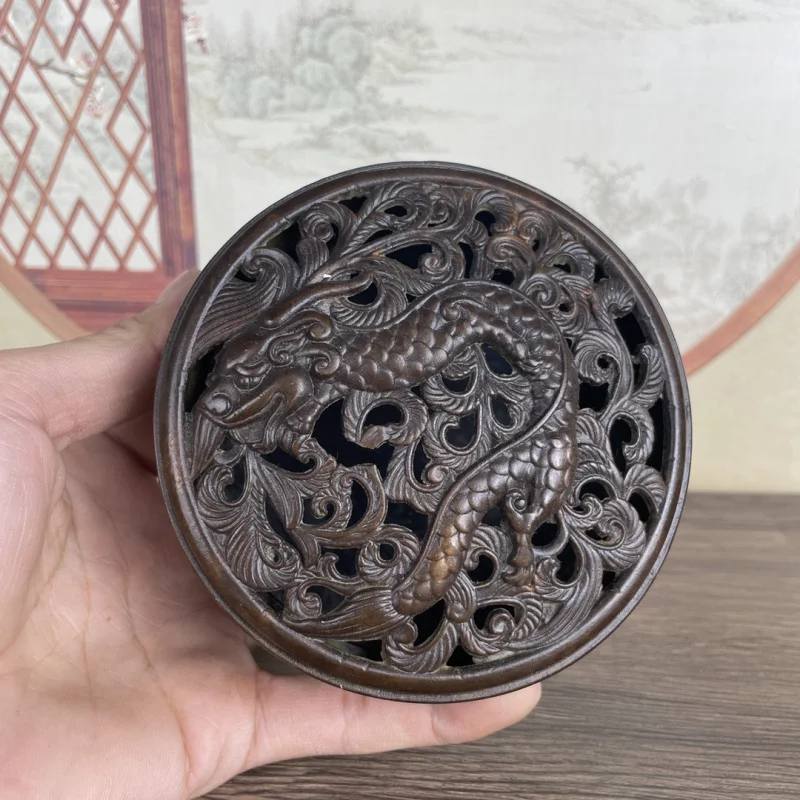 

Antique Style Woven Retro Home Decor Craft Dragon Incense Burner