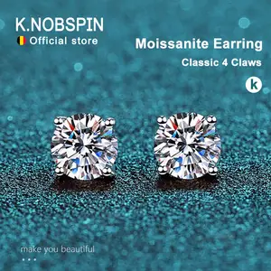 Moissanite Green Meena Studs - online 925 Sterling Silver Gold Plated – Polki Silver Studs – Wedding Studs - Moissanite Jewelry - Silver Meena Stud