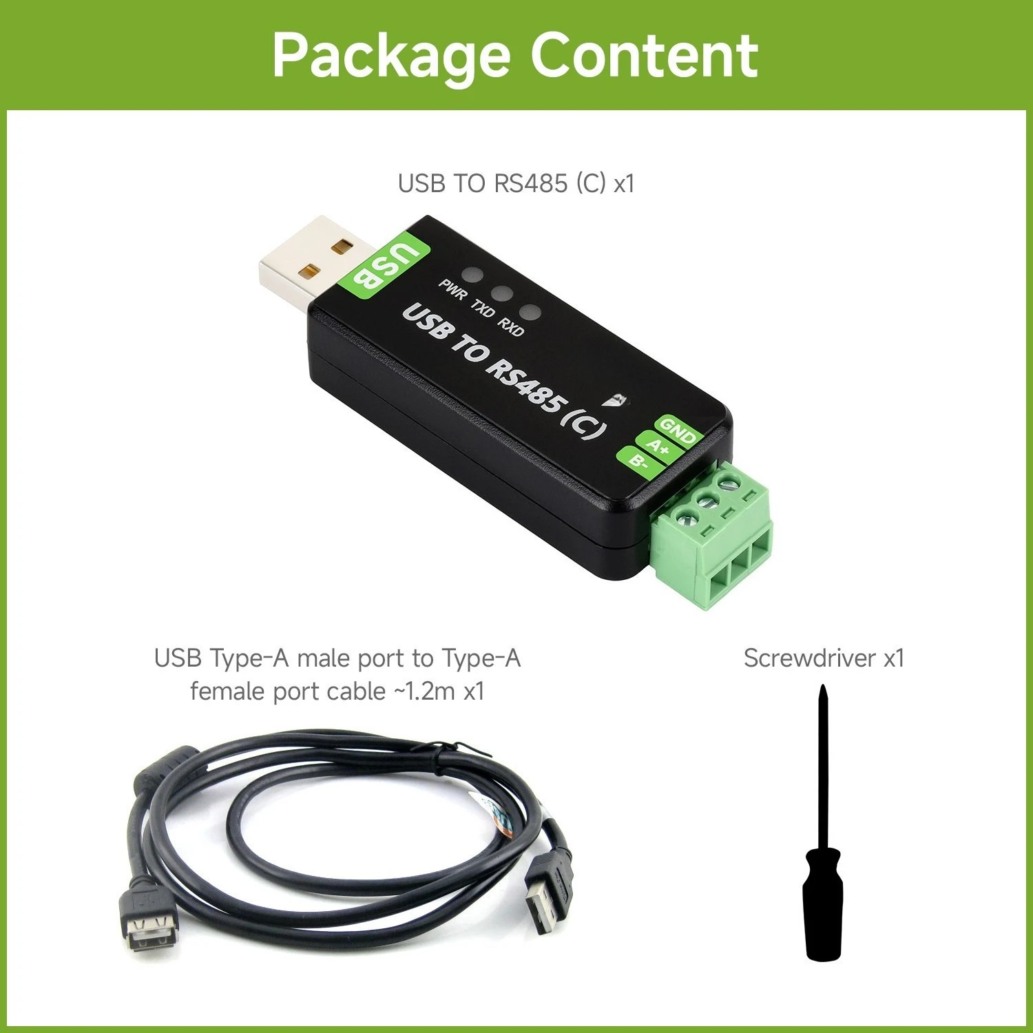 For USB To RS485 (C) Industrial Grade Isolated Bidirectional Converter
