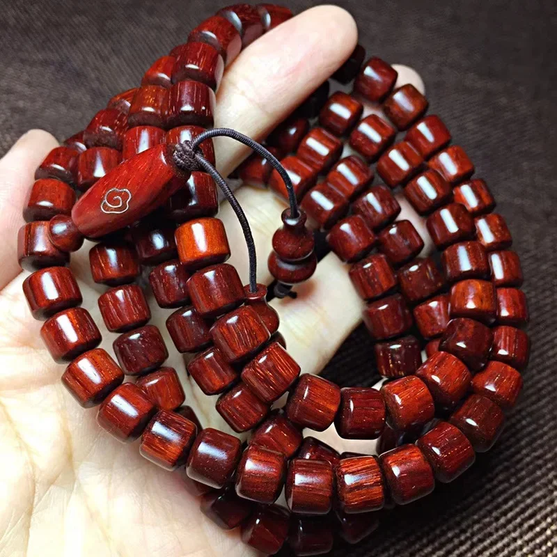 Pterocarpus Santalinus Beads8*8*108Red Jasper round and Full Rosary Bracelet Manufacturers Supply