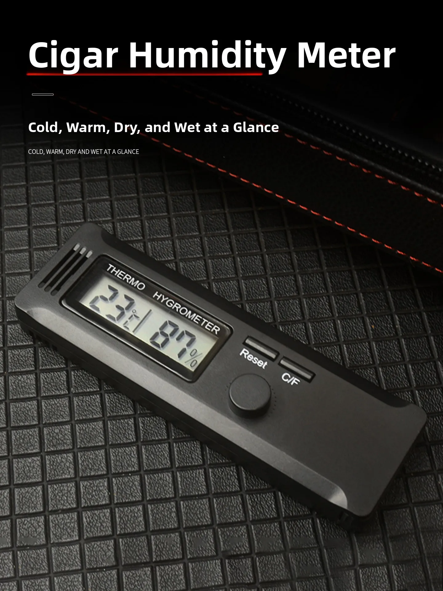 

Portable Cigar Humidifier Electronic Temperature And Humidity Meter for Cigar Box And Cigar Cabinet High Sensitivity Accessories