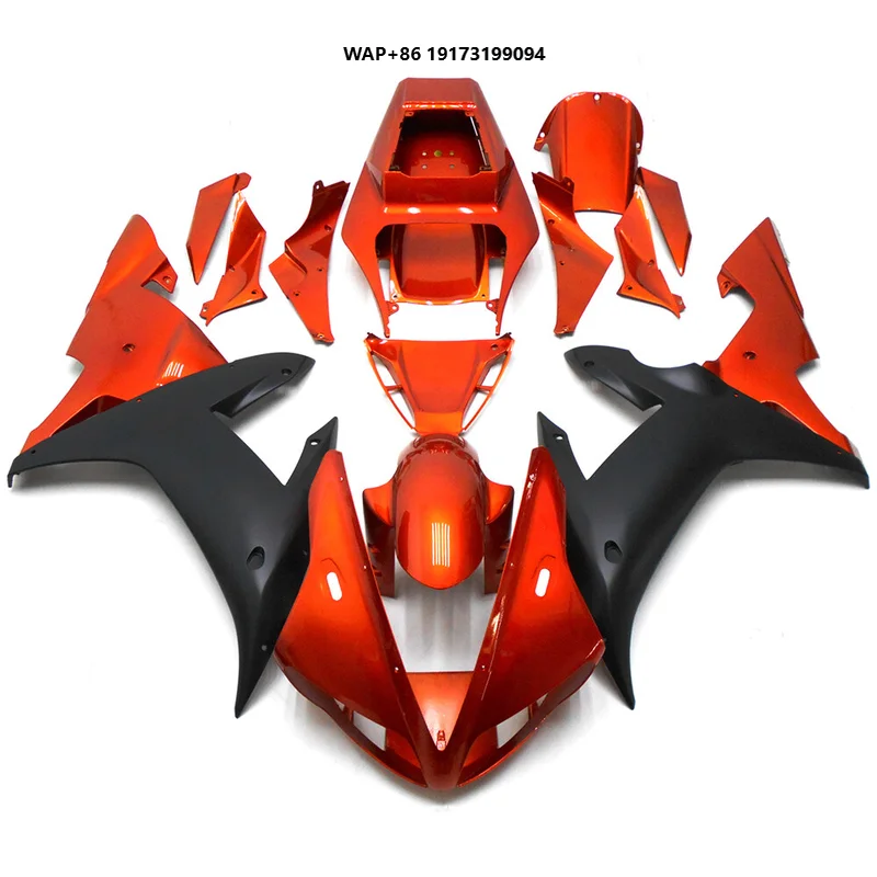 

Orange Black Plastics Set Fit for 2002-2003 Yamaha-YZF R1 Fairings Kit