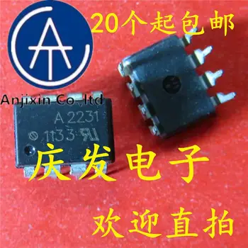 10 قطعة 100% الأصلي الجديد في الأوراق المالية A2231 HCPL-2231 Optocoupler DIP8