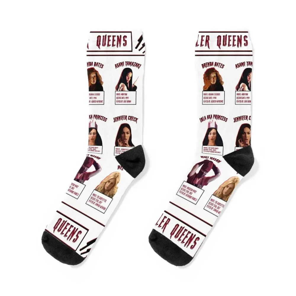 

Horror Movies - Killer Queens Socks funny sock japanese fashion Socks For Women Men's