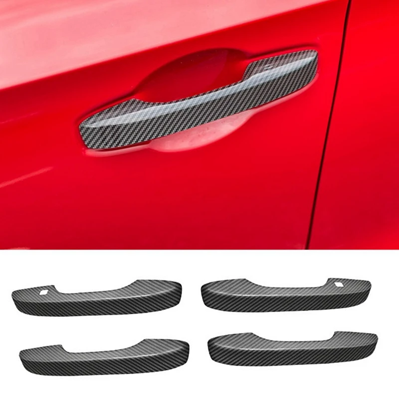 For 11Th Gen Honda Civic 2022 Carbon Fiber Door Handle Cover Trim Decorative Sticker Interior Accessories, 20PCS