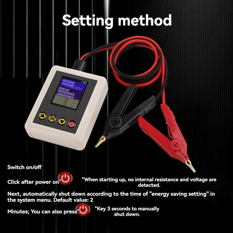 TS4520 Voltage Resistance Tester 1.77 Inch TFT With Kelvin Clip Support Fine-Tuning HD Color Screen Display Tester