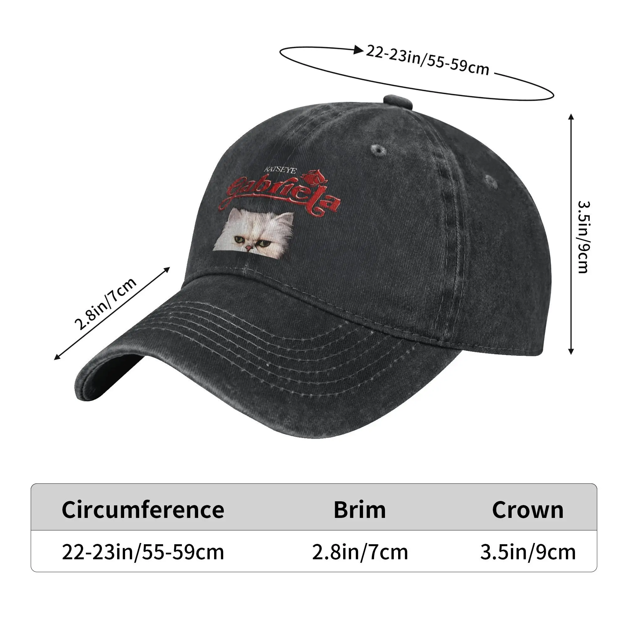 夏キャッツアイガブリエラ猫野球帽太陽日焼け防止デザイン洗浄トラック運転手帽子男性女性クラシック Kpop ロック野球帽