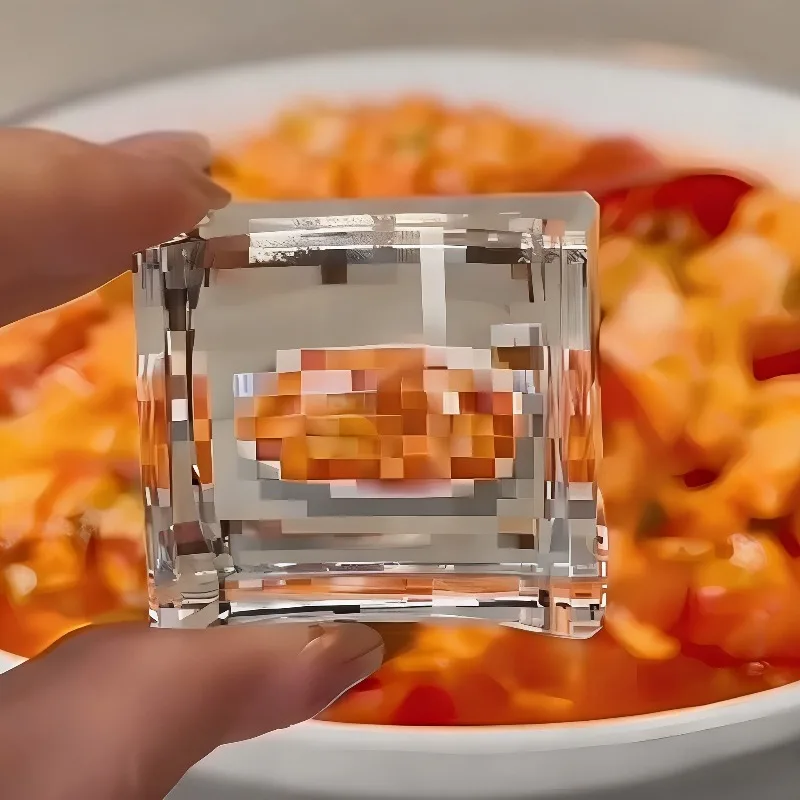 1 قطعة جديد فارغة الاكريليك بكسل المفاتيح زوجين قلادة واضح إطار صغير الإبداعية ديكور ذاتي الصنع هدية للذكرى السنوية #1