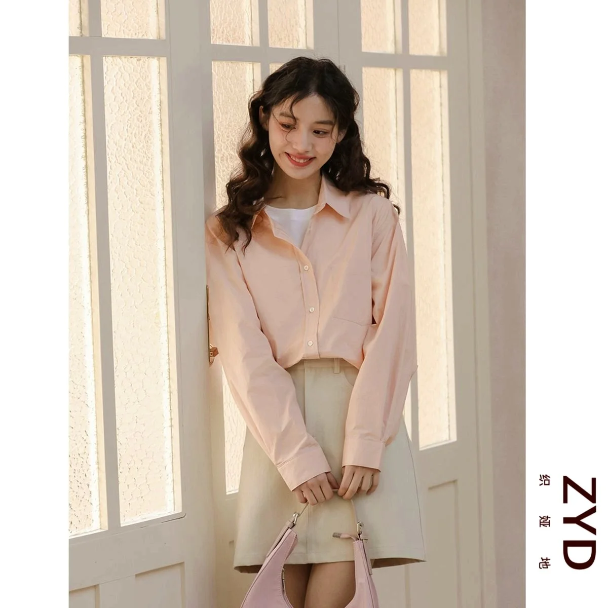 

Long Sleeve Shirts Womens Plaid Button Up Slim Fit Turn Down Collar Feminine Sweet Youthful Preppy Korean Streetwear