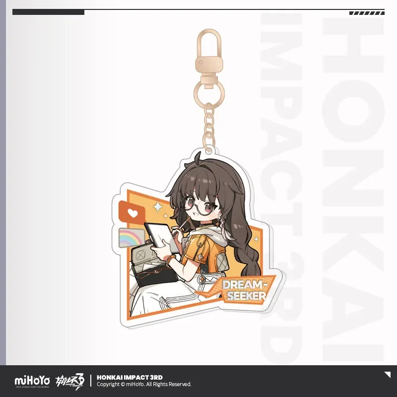 Sunsyea Honkai Impact 3rd Ⅱ Official Merch miHoYo Original XBDCHH Theme Series Acrylic Pendant Senadina Coralie Helia