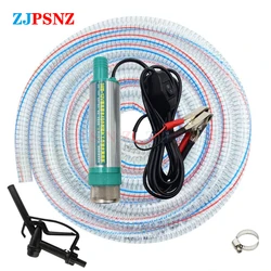 Mini pompa per auto elettrica portatile da 38 mm per il pompaggio della pompa di trasferimento dell'acqua dell'olio diesel Pompa sommergibile da pesca da campeggio 30L/min 12V 24V