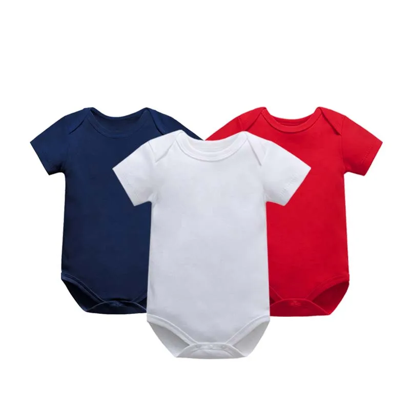 Однотонный Детский комбинезон из 3 предметов, модное боди для новорожденных от 0 до 24 месяцев, детская одежда, хлопковое боди с коротким рукавом, одежда для маленьких мальчиков и девочек