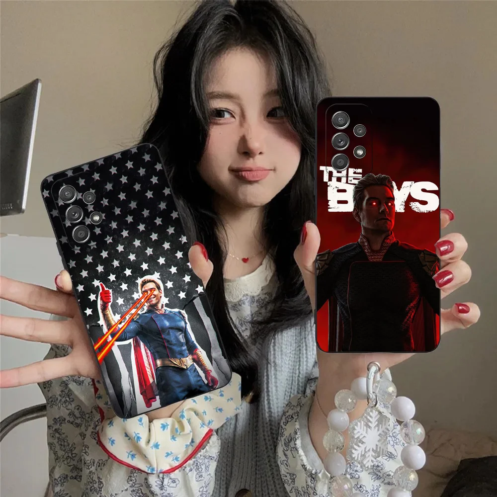 

H-Homelander T-The B-Boys Phone Case For Samsung S24,23,22,30,21,10,9,Ultra,Plus,Lite,FE,5G Black Soft Case
