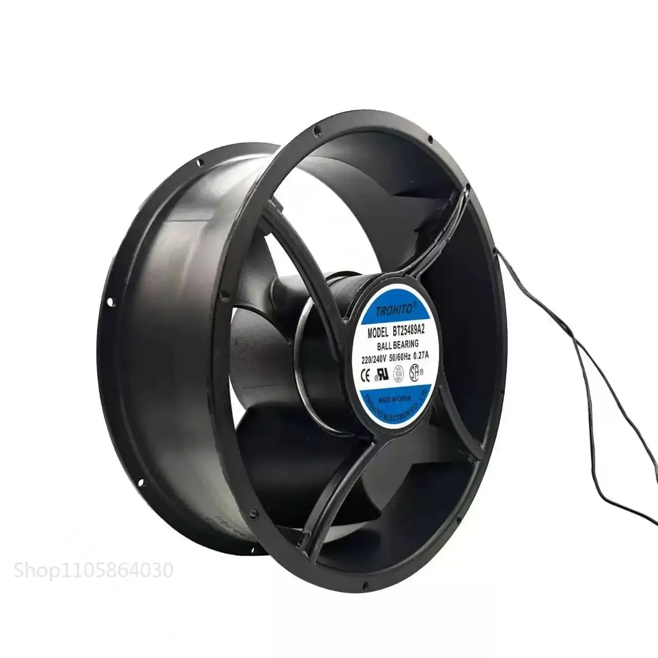 LY SLIDER 25489 Fan AC 220V 240V 254x89mm BT25489A2 Dual Ball Bearing Heavy Duty Industrial Axial Exhaust Cooling Ventilator