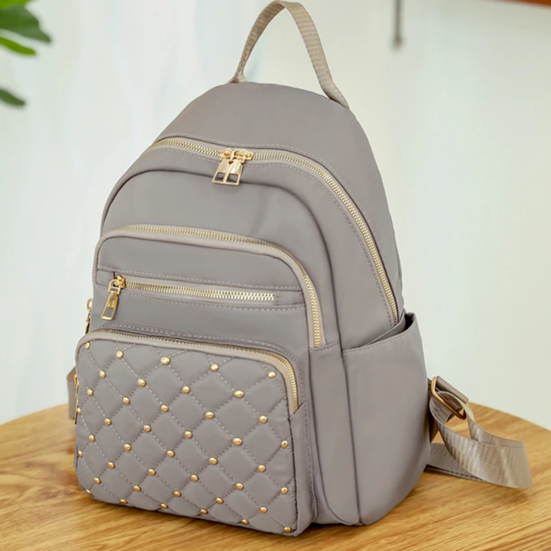 Sac à dos en nylon de haute qualité pour femme, grand sac à dos de voyage pour femme, grands sacs d'école pour adolescentes, sac initié, mode