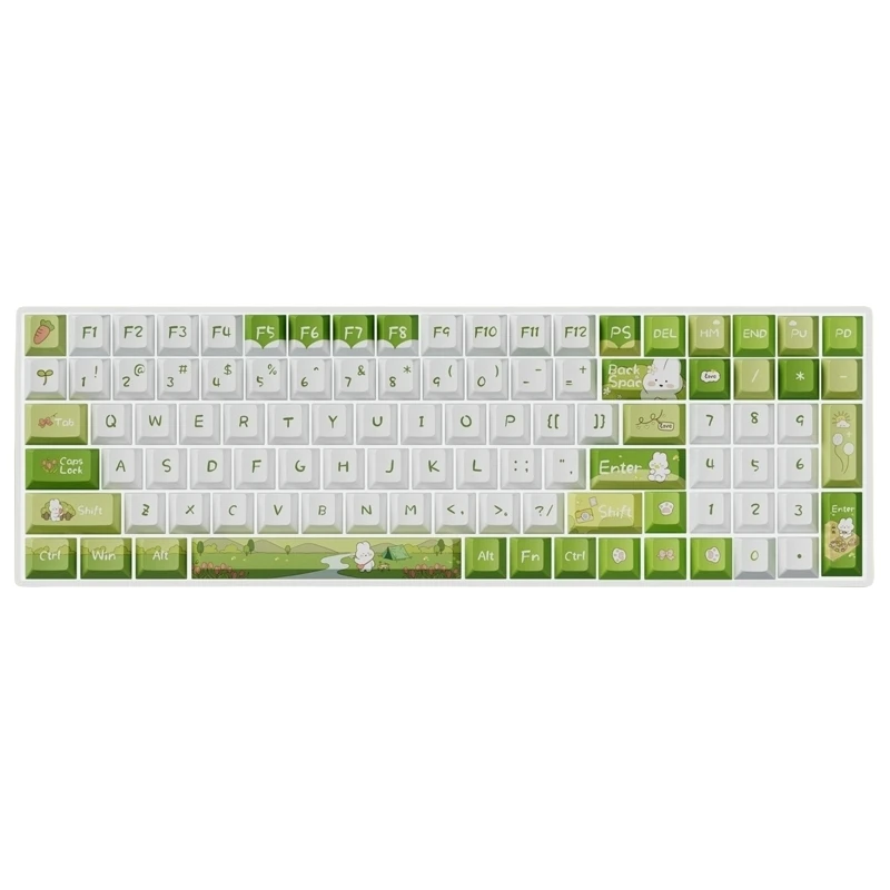 Noppoo Keycaps Mechanical Keyboard Factory High Sublimation Keycaps Complete Set Pbt Material Customized 126 Additional Keycaps