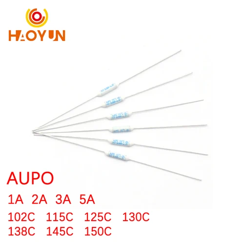 Imagen 1 del producto 【20-5PCS】Nuevo fusible de temperatura cerámico JET RF AUPO 1A 2A 3A 5A 250VAC fusible térmico P0/P1/P2/P3/P4/P5/P7/P12-F