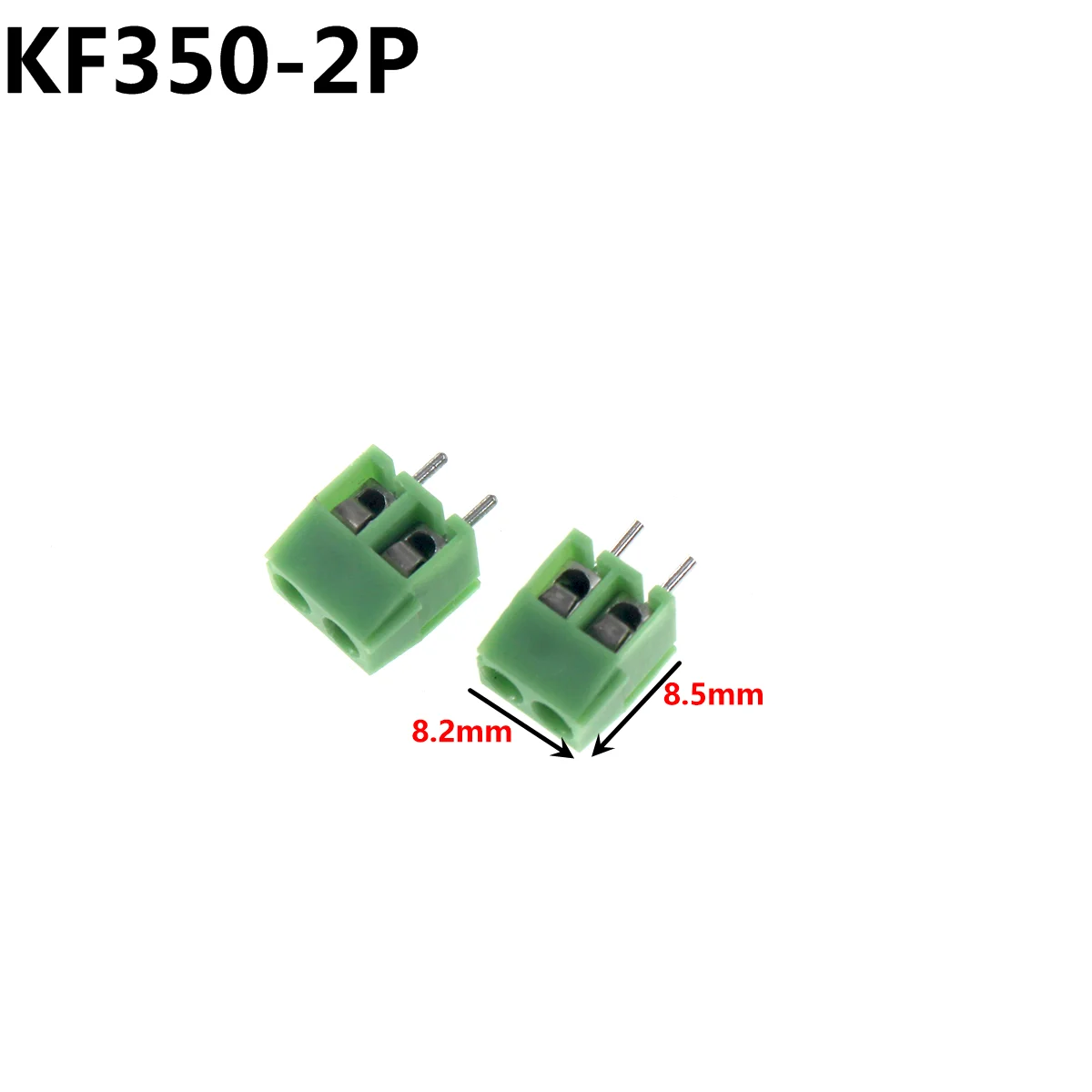 50/20pcs KF103-5.08-2P KF103-2P KF126 KF127 KF128 KF129 KF300 KF301 KF350 Screw 2Pin 5.08mm Straight Pin Screw Block 22-12A WG