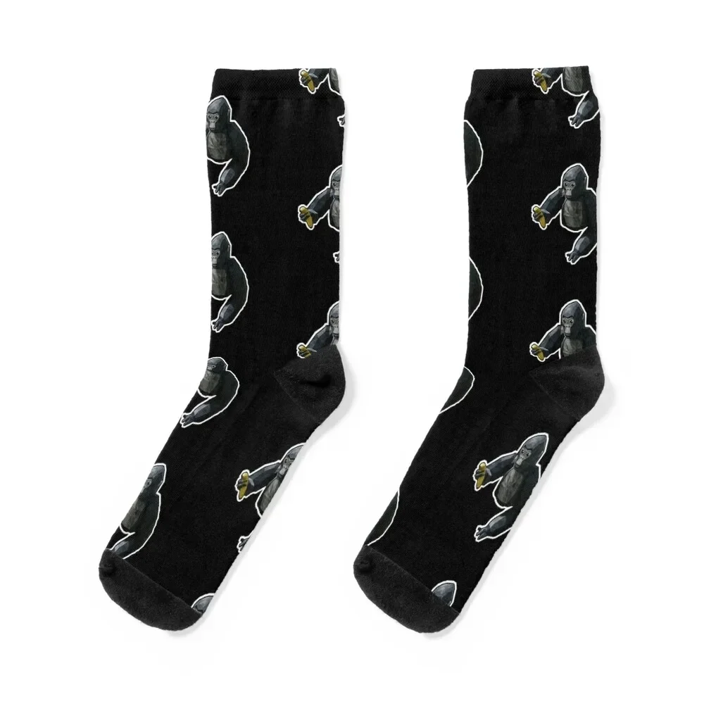 

Here Banana- Gorilla Tag Socks Sports hiking summer christmas stocking Designer Man Socks Women's