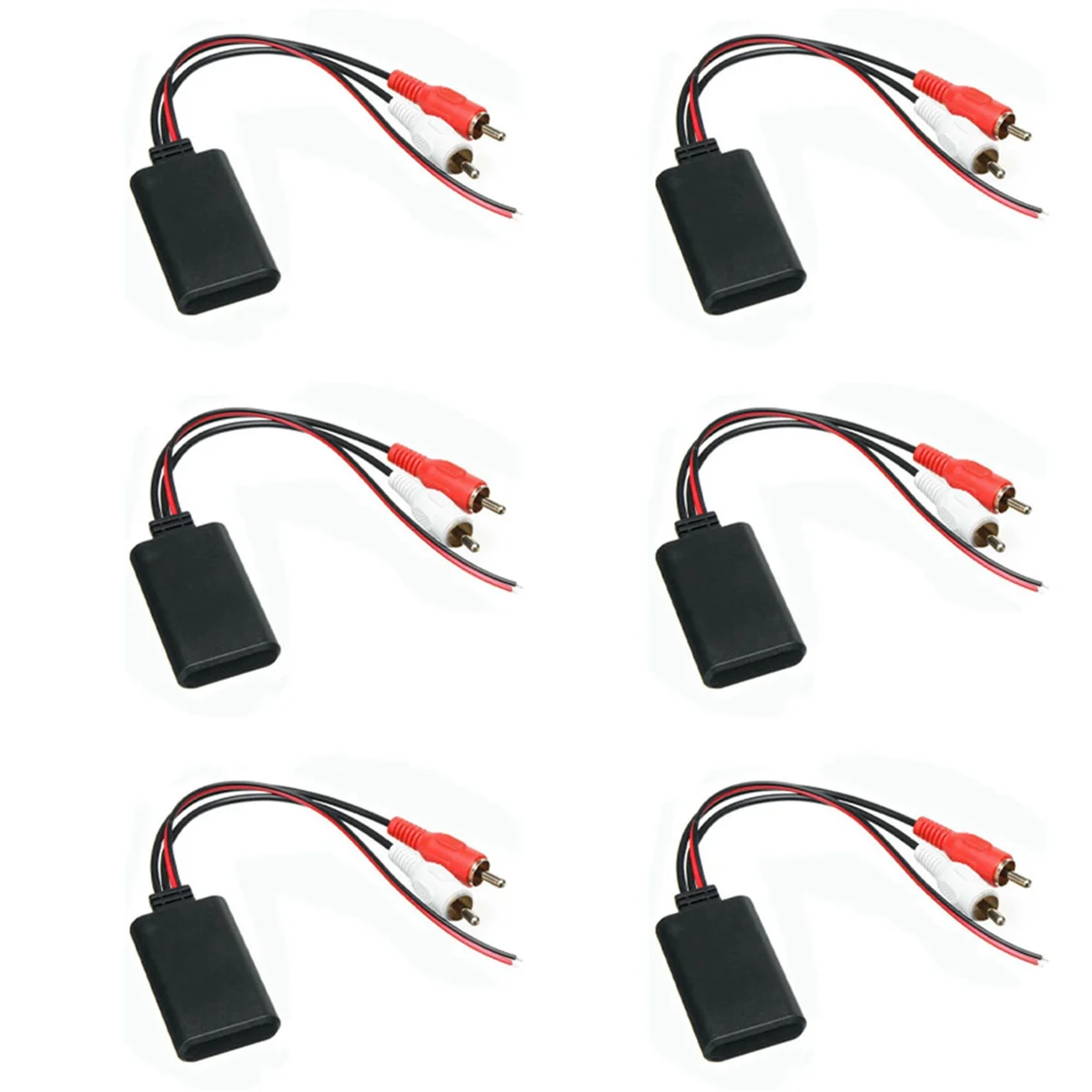 

6X Универсальный Автомобильный USB-адаптер, беспроводной Bluetooth-приемник, домашний медиа-приемник, AUX Bluetooth аудио устройство, аудиокабель