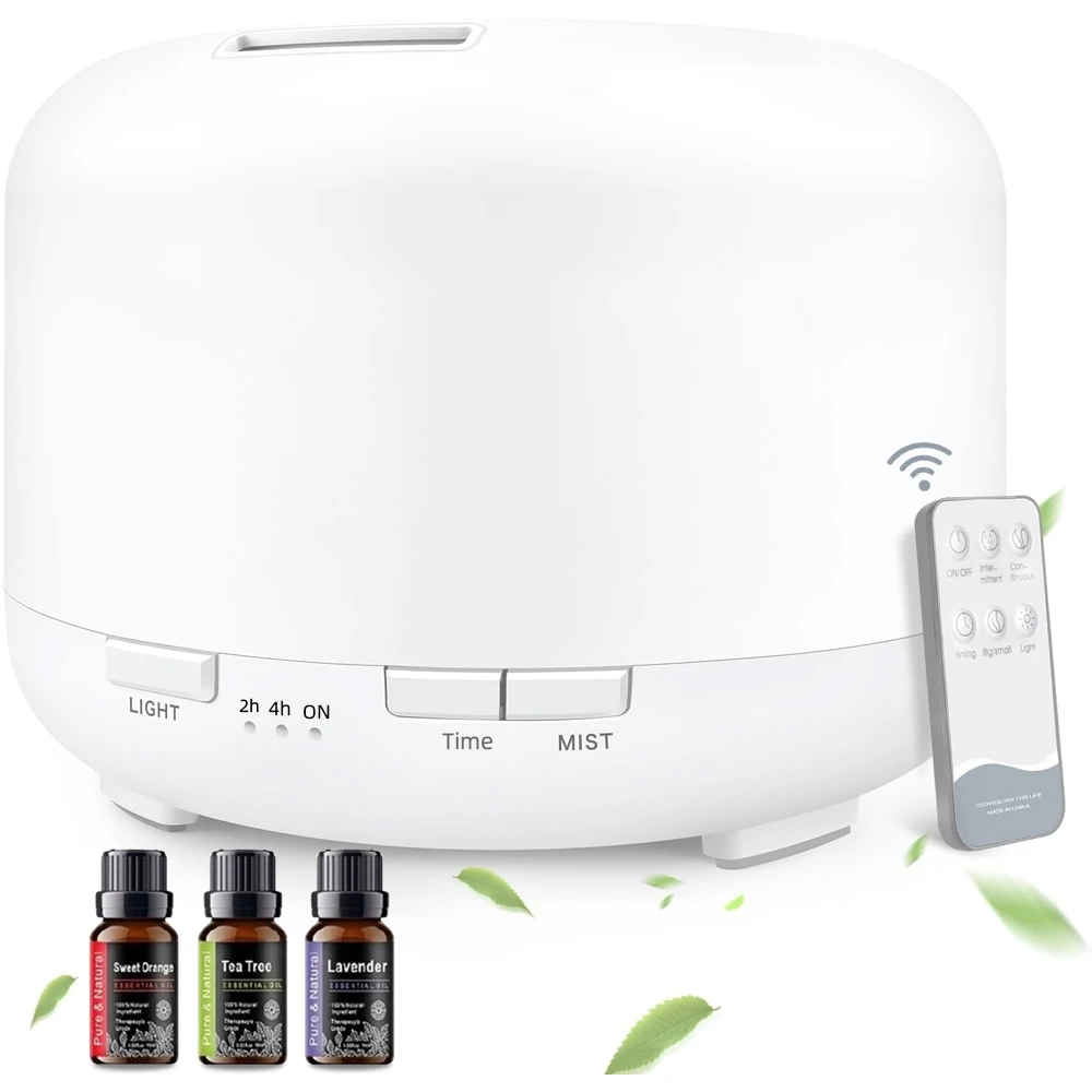 

Oil Diffuser, 300ml Essential Oil Diffuser, Humidifier with Remote Control, Aromatherapy diffuser