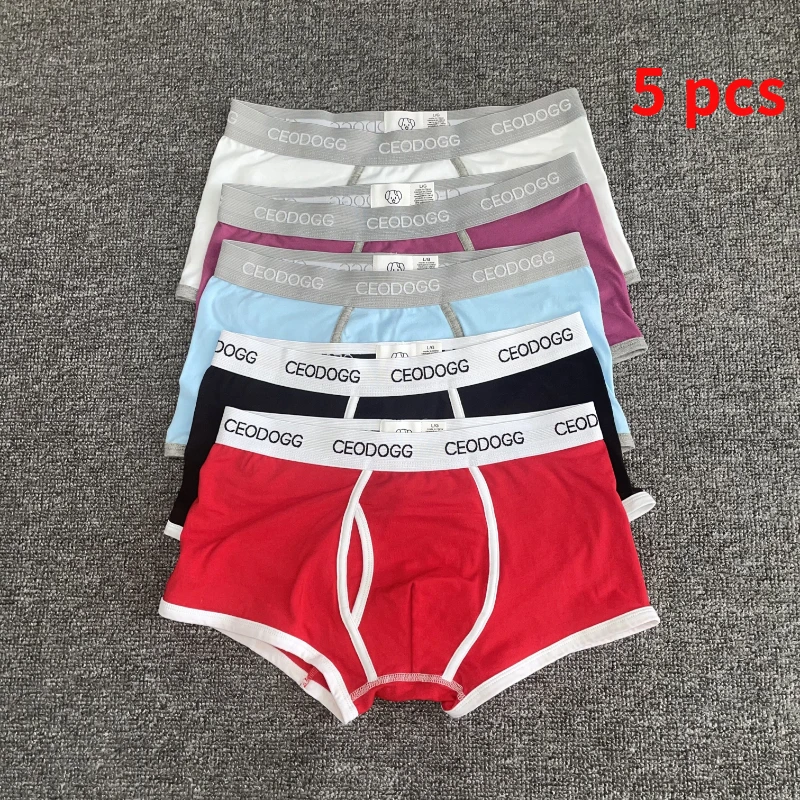 5 pcs/lot Hot Sale CEODOGG 365 Men Male Underwear Men\'s Boxer Underwear Trunks Cotton Boxer Shorts Underwear Sexy Lingerie men