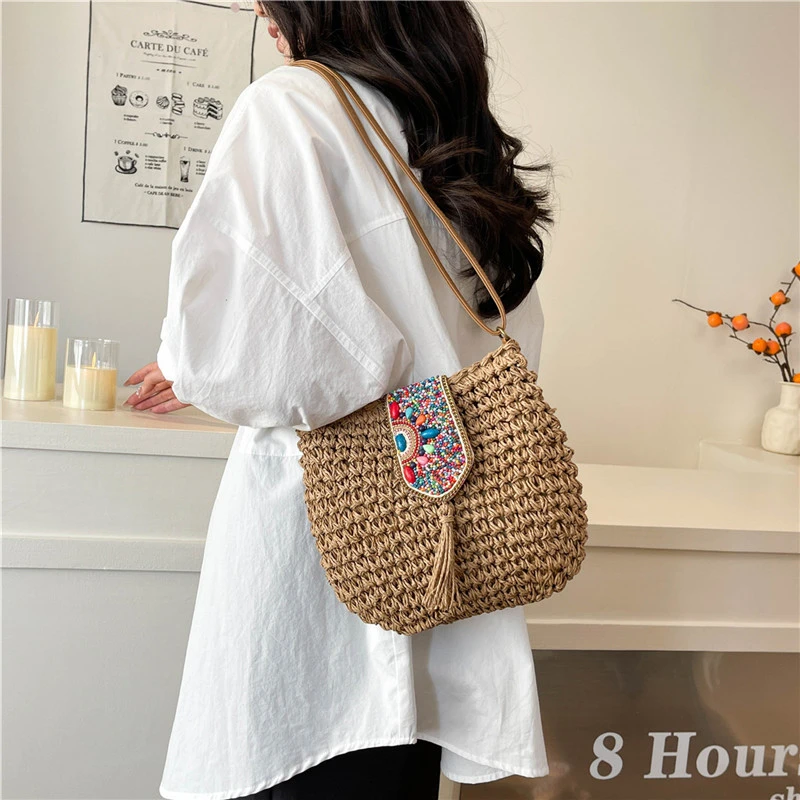 Estilo chinês tecido bolsa crossbody feminina moda bolsa de ombro 2026 nova venda quente versátil bolsa feminina bolsas de mujer