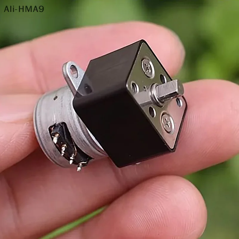 HMA9-1PC Micro Full Metal Gearbox Gear Stepper Motor Mini 15mm 2-Phase 4-Wire Gear Stepper Motor DIY Robot Car Monitor Camera