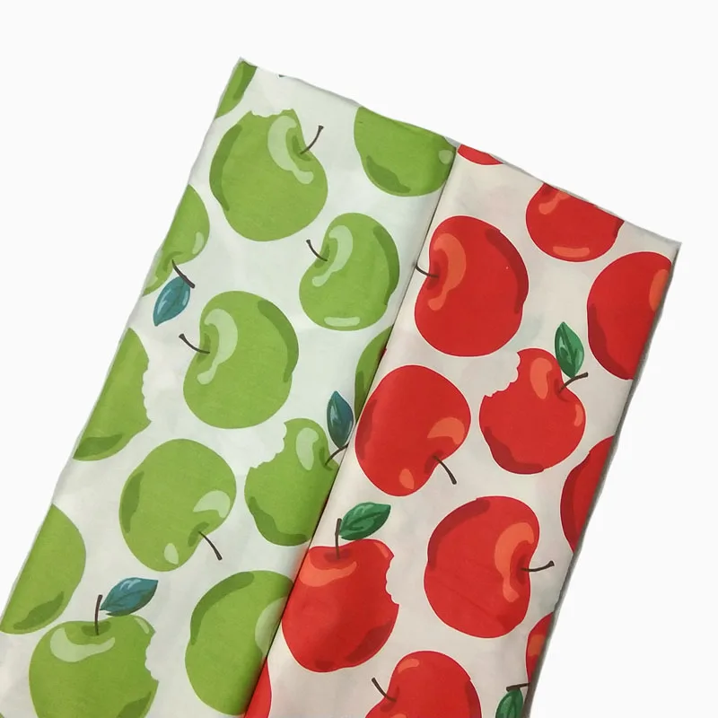 100% Cotton viaPhil Fresh Fruit Series Banana Pineapple Peach Watermelon Cherry Kiwi Fabric Patchwork Cloth Home Decor