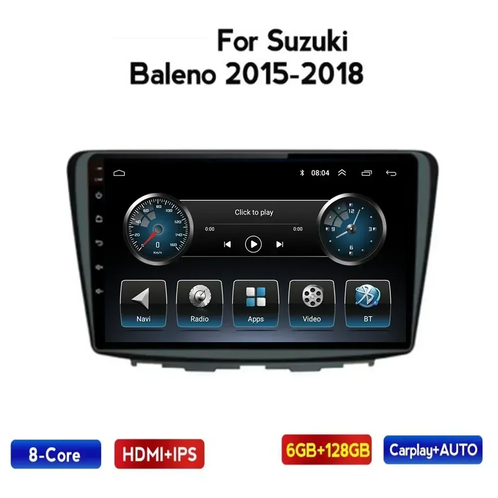 2 Din Android 13 Car Stereo Radio DVD GPS Multimedia Video Player 5G WiFi Camera DSP Carplay For Suzuki Baleno 2016 2017-2035