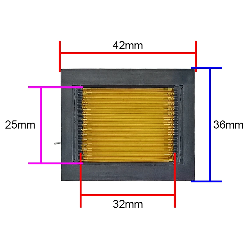 1PC 8ohm 35W Ribbon Tweeter Diaphragm Square Belt Type Treble Haier type Voice 42X36mm