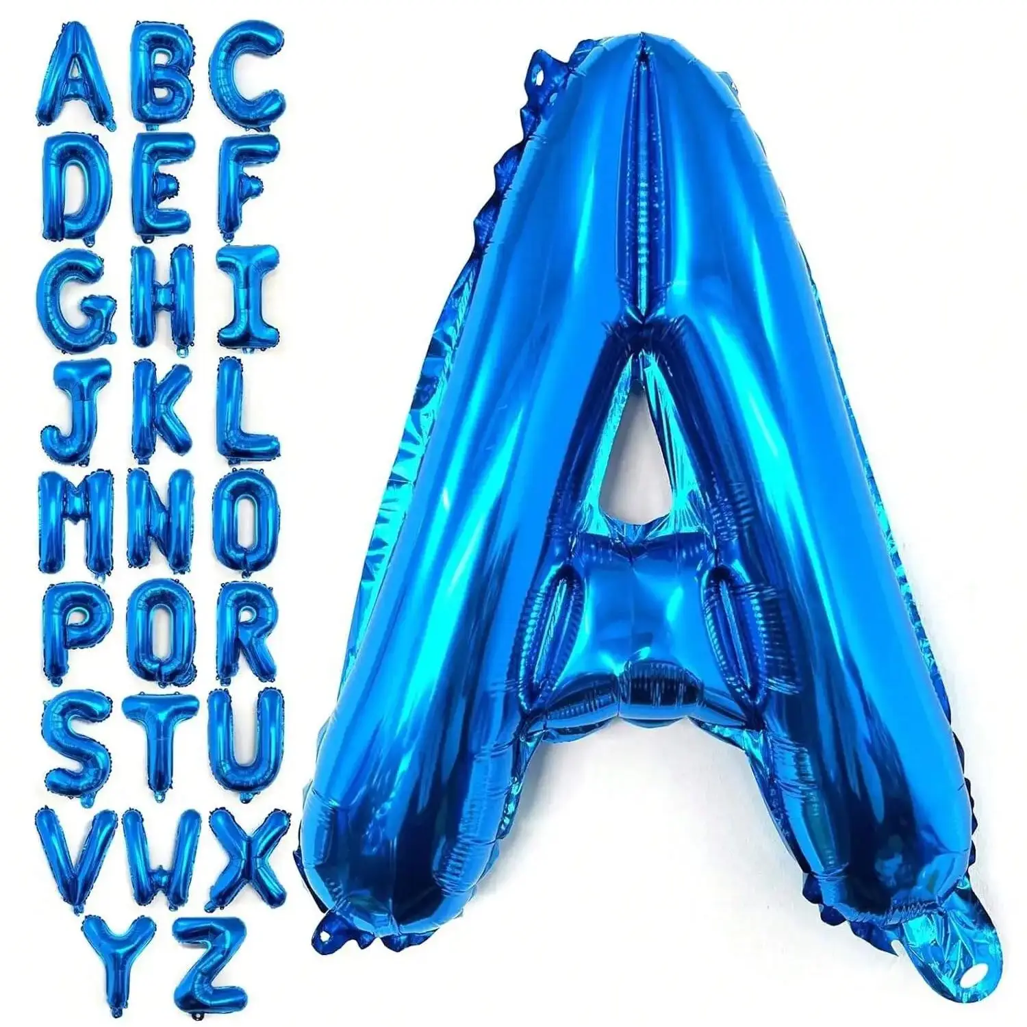 40 Zoll Große Blaue Buchstaben-Ballons Jumbo Mylar Folienballon für Helium für Verschiedene Party-Feiern und Dekorationen