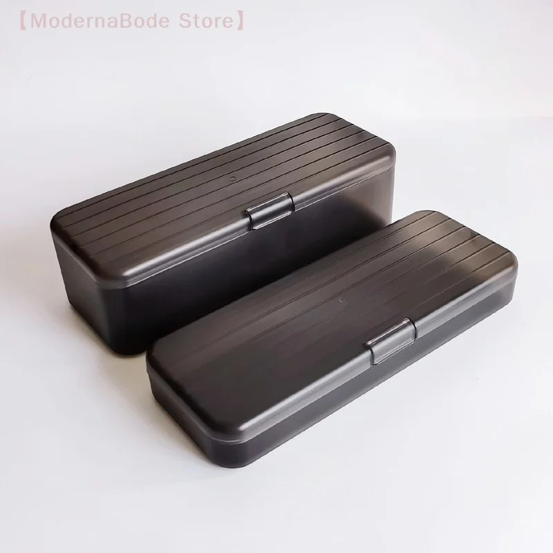 

【M】Cosmetic Storage Box Transparent Plastic Pen Holder Makeup Brush Storage Bucket Student Stationery Storage Box