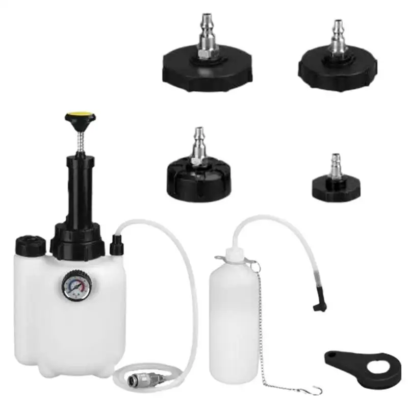 

Car Manual Brake Fluid Bleeder Kit 3L Vacuum Brake Pressure Fluid Pump Professional Brake Flush Machine Pneumatic Brake Bleeder