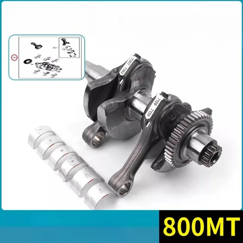 For CFMOTO Motorcycle Accessories 800MT Crankshaft CF800-5 Main Shaft Connecting Rod Balance Shaft