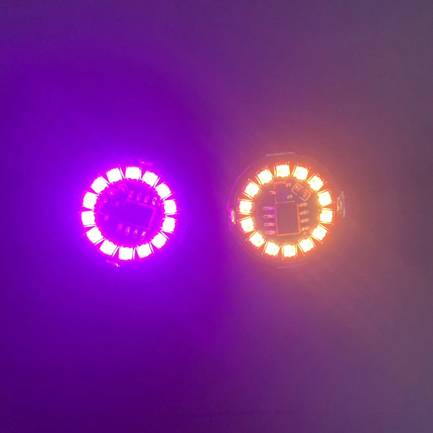 Lampu LED magnetik warna-warni, lampu mengalir nirkabel dengan 4mode w baterai DIY Bandai Gunda robot/model meja pasir