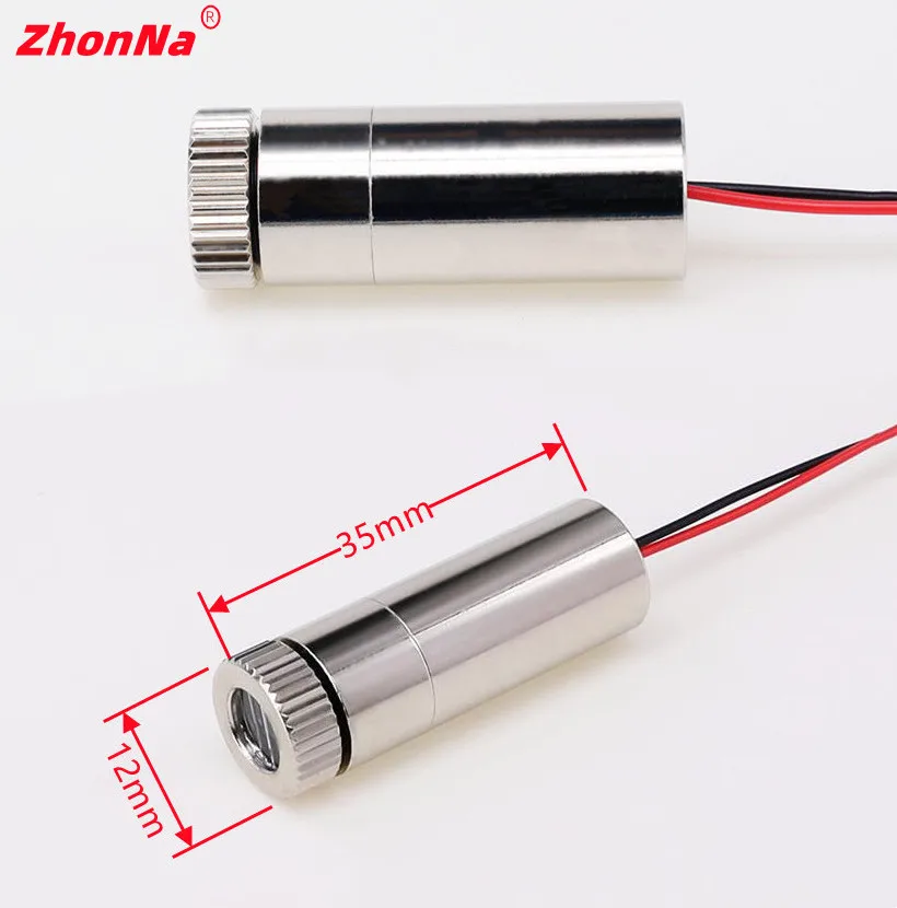 650nm100mW Green Point Line Cross Laser Module Head Glass Lens Focusable Industrial ClassDC 3v-5vmanufacerfree Kustomisasi