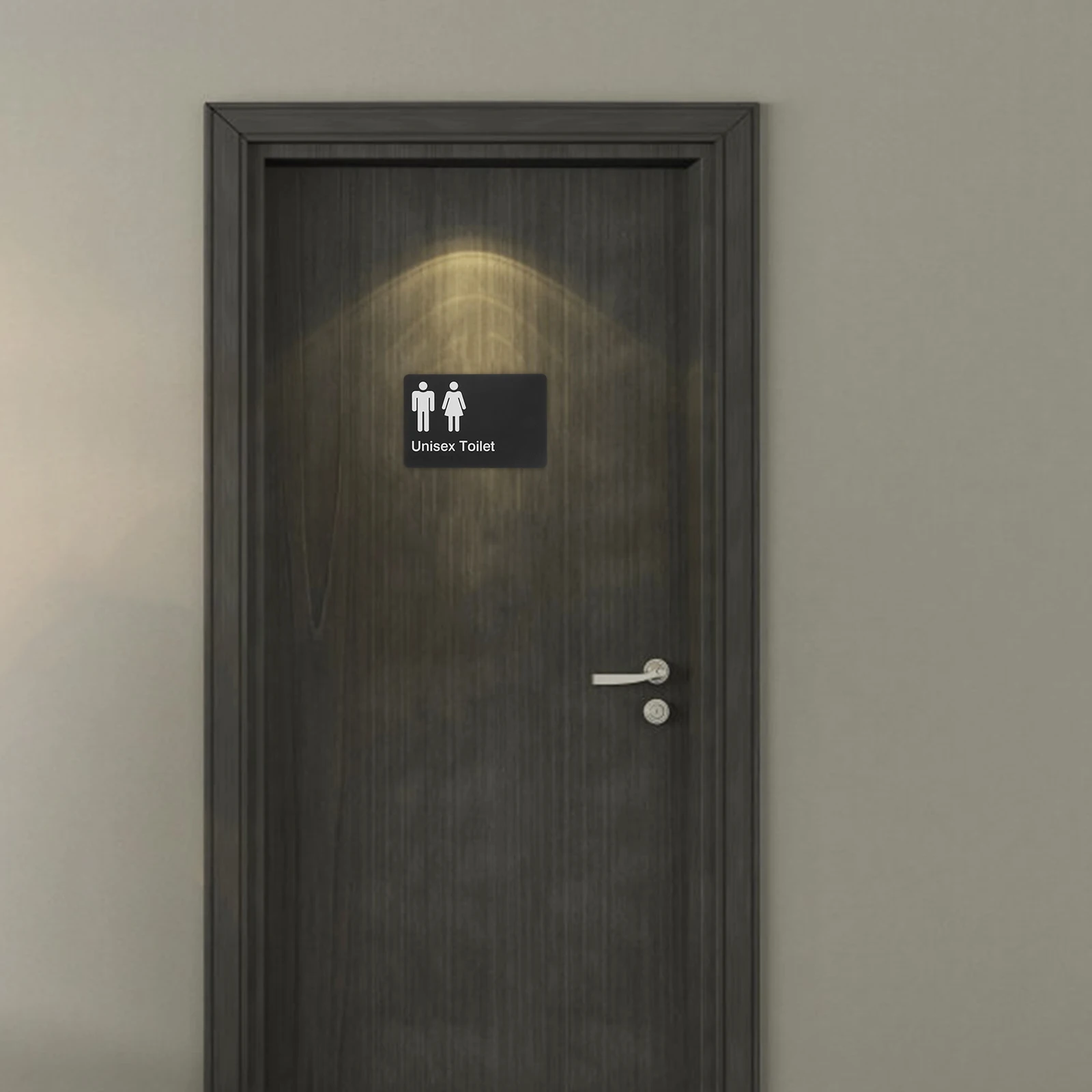 

Braille Unisex Abs Wear Resistant High Visibility Bold Colors Clear Fonts Public Restroom Signage Decor Braille Toilet