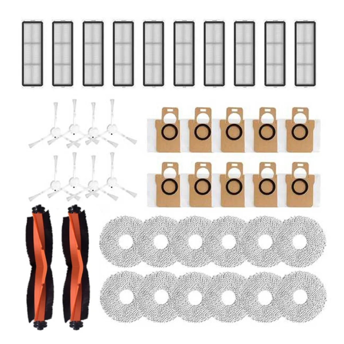 

Для X20 +/X20Plus аксессуары для робота-пылесоса роликовая боковая щетка фильтр Швабра тканевые пылесборники запасные части