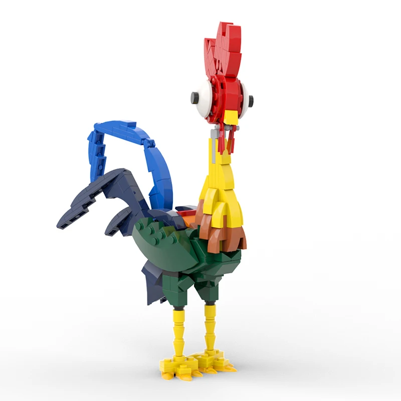 MOC Moanaed-bloques de construcción de la serie Animal, modelo de Animal creativo, adornos, juguetes de ladrillos, regalos de vacaciones