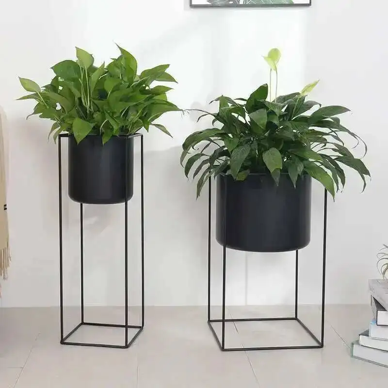 

Metal Simple Apartment Floor-standing Plant Shelf Nordic Plant Rack for Balcony Furniture Indoor Living Room Flower Pot Stand