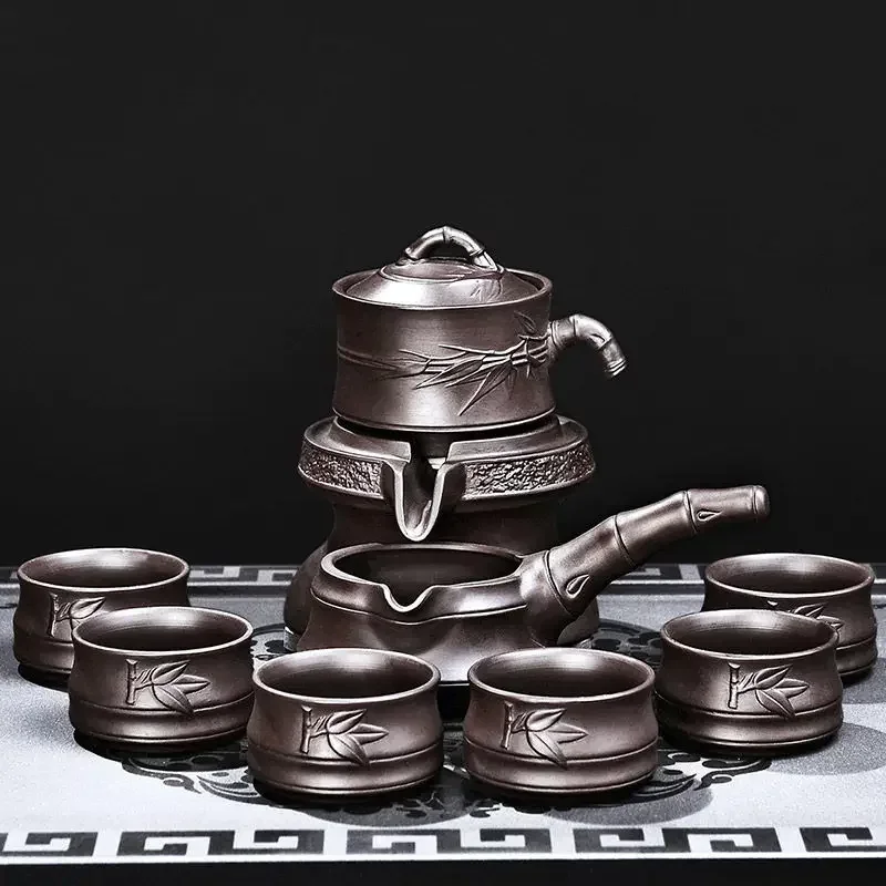 

# l Luxury Slacker Tea Set Automatic Yixing Clay Pot Stone Mill Maker Household Necessities